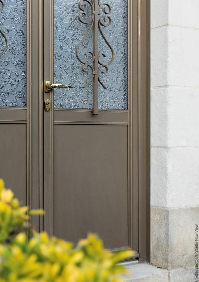 Porte d’entrée aluminium créative classique