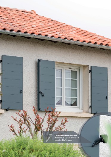 Volets battants en aluminium épurés